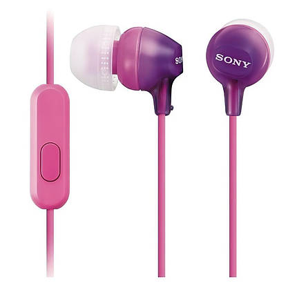 Навушники In-ear Sony MDR-EX15AP 3.5 mini-jack, Mic, Фіолетовий, фото 1