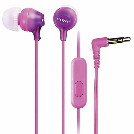 Навушники In-ear Sony MDR-EX15AP 3.5 mini-jack, Mic, Фіолетовий, фото 3