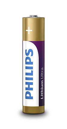 Батарейка Philips Lithium Ultra AAA літієва блістер, 4 шт, фото 3