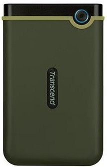 Портативний жорсткий диск Transcend StoreJet 25M3 — 2 ТБ, USB 3.1, захист від ударів, Military Green