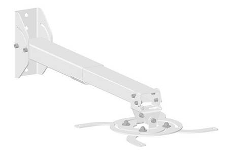 Кріплення проєктора KSL CMPR-4 10-20 кг, 42-60 см, настінне, стальове, біле, фото 3