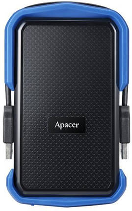 Портативний жорсткий диск Apacer 1TB USB 3.1 AC631 IP55 Black/Blue, фото 1