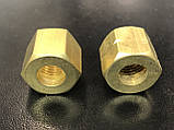 Гайка накидна G1/4; G1/4LH (латунна, шестигранна), фото 3