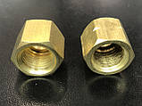 Гайка накидна G1/4; G1/4LH (латунна, шестигранна), фото 4