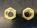 Гайка накидна G1/4; G1/4LH (латунна, шестигранна), фото 6