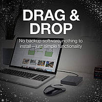 Портативний жорсткий диск Seagate 1TB USB 3.0 Basic Gray, фото 3