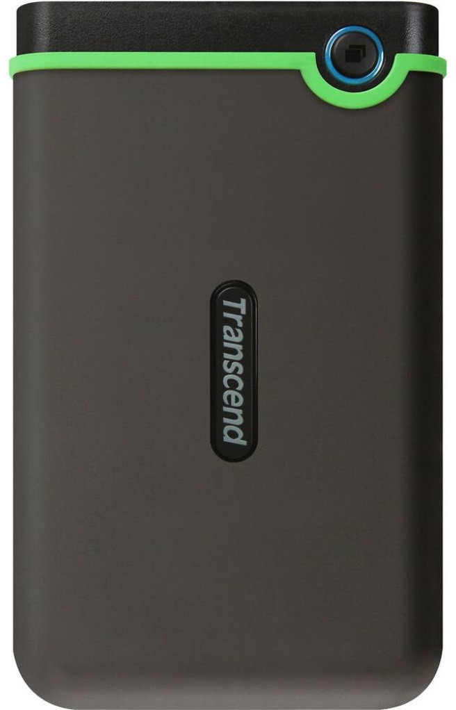 Портативний жорсткий диск Transcend StoreJet 25M3 — 4 ТБ, USB 3.1, захист від ударів, Iron Gray