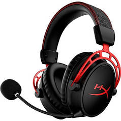Гарнітура HyperX Cloud Alpha Wireless — бездротова, USB-A, чорно-червона