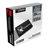 Накопичувач SSD Kingston 2.5" 512GB SATA KC600, фото 5