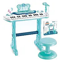 Піаніно музичне зі стільчиком (27 клавіш, регулятор гучності, мікрофон) 883 F