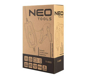 Зарядний пристрій Neo Tools, 2А/35Вт, 4-60Аг, для STD/AGM/GEL акумуляторів, фото 3