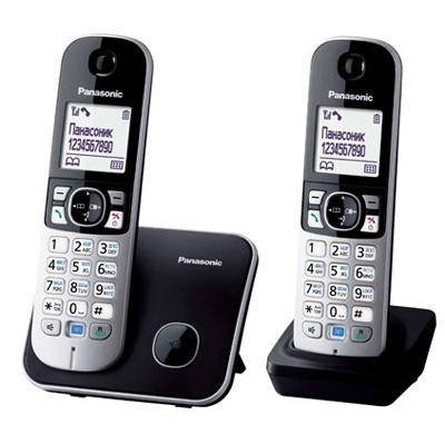 Радіотелефон DECT Panasonic KX-TG6812UAB Black, фото 3