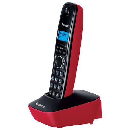 Радіотелефон DECT Panasonic KX-TG1611UAR Black Red, фото 3