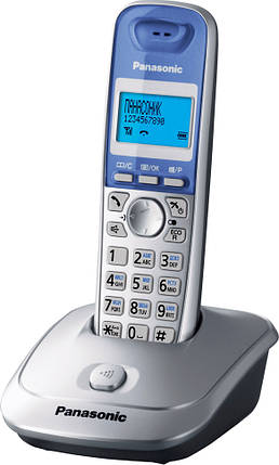 Радіотелефон DECT Panasonic KX-TG2511UAS Silver, фото 3