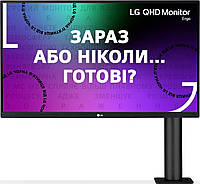 Монитор LG 27" 27QN880-B 2xHDMI, DP, USB-C, MM, IPS, 2560x1440, 75Hz, 99%sRGB, FreeSync, Pivot, HDR10
