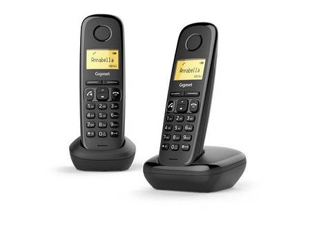Радіотелефон DECT Gigaset A270 DUO Black, фото 1