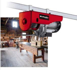 Тельфер електричний Einhell TC-EH 500-18, 1000Вт, до 500кг, трос 18м, 15.6кг, фото 3