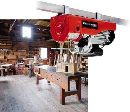 Тельфер електричний Einhell TC-EH 1000, 1600Вт, до 1000кг, трос 18м, 31.95кг, фото 3