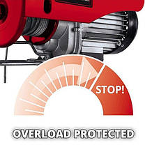 Тельфер електричний Einhell TC-EH 500, 1000Вт, до 500кг, трос 12м, 15.15кг, фото 6
