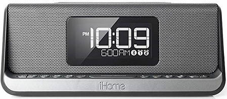 Акустична док-станція iHome IBN350G, Qi Wireless Charging, BT, NFC, USB, Aux Mic, фото 1