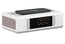 Акустична док-станція 2E SmartClock Wireless Charging, Alarm Clock, Bluetooth, FM, USB, AUX White, фото 5