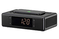 Акустическая док-станция 2E SmartClock Wireless Charging, Alarm Clock, Bluetooth, FM, USB, AUX Black