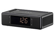 Акустична док-станція 2E SmartClock Wireless Charging, Alarm Clock, Bluetooth, FM, USB, AUX Black, фото 3