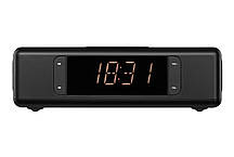 Акустична док-станція 2E SmartClock Wireless Charging, Alarm Clock, Bluetooth, FM, USB, AUX Black, фото 6