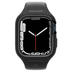 Чохол та ремінець 2в1 Spigen для Apple Watch 45mm Liquid Air Pro, Black
