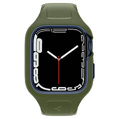 Чохол та ремінець 2в1 Spigen для Apple Watch 45mm Liquid Air Pro, Moss Green