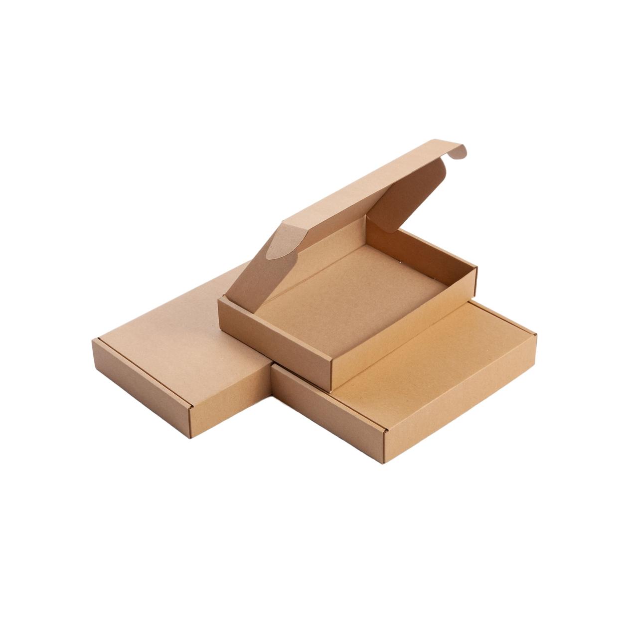 Картонні коробки самозбірні 220*155*37 бурі, фото 1