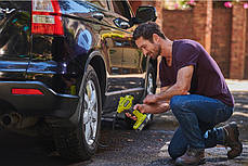Компресор автомобільний акумуляторний Ryobi R18PI-0, 18В ONE+, 10.3бар, 16л/хвил, без АКБ та ЗПЗП), фото 3