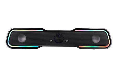 Акустична система (саундбар) 2E PCS101 RGB, 2.0, USB, Black, фото 1