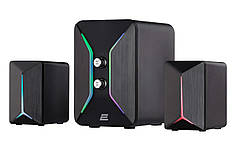 Акустична система 2E PCS301 RGB, 2.1, USB, Black