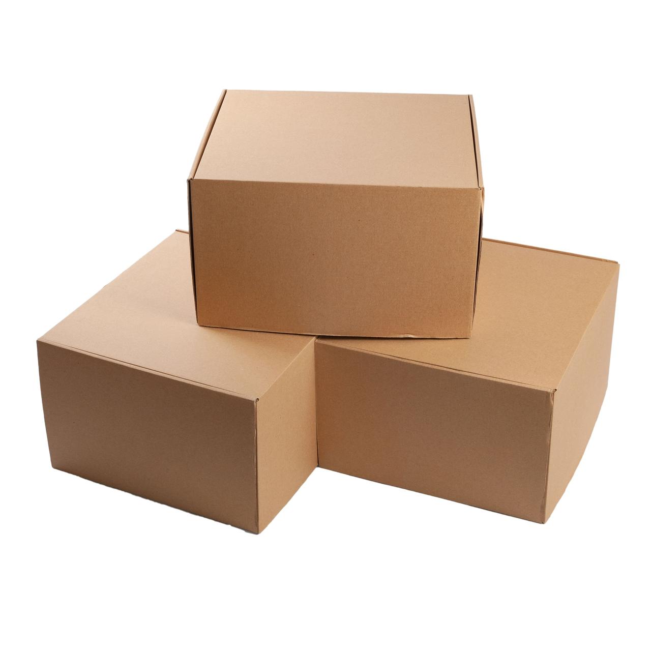Упаковочные коробки 320x290x190 бурые. Крафтовые коробки. - фото 2 - id-p1152126207