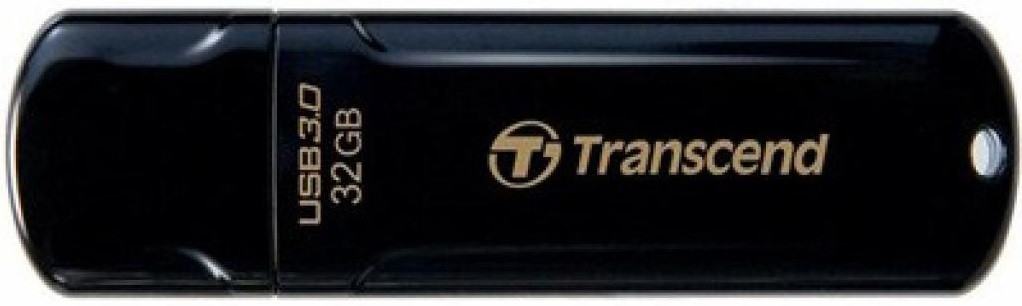 Накопичувач Transcend JetFlash 700 — USB 3.1 Type-A, 32GB, чорний