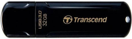 Накопичувач Transcend JetFlash 700 — USB 3.1 Type-A, 32GB, чорний, фото 1