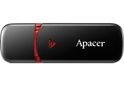 Флеш-накопичувач Apacer AH333 — 64 ГБ, USB 2.0 Type-A, чорний