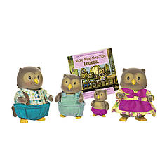 Набір фігурок Li'l Woodzeez Сім'я Сов 4од, книжка EN