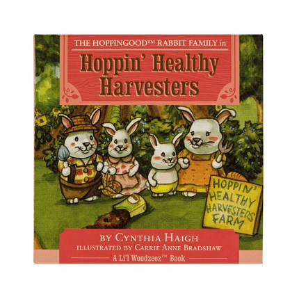 Набір фігурок Li’l Woodzeez — Сім’я Кроликів, 4 шт., з книжкою англійською мовою, фото 2