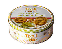 Печиво з лаймом та карамеллю Tivoli Cookies Lime & Caramel Crunch, 150 г