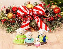 Набір фігурок Li’l Woodzeez — Сім’я Овець, 4 шт., з книжкою англійською мовою, фото 5