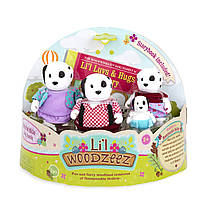Набір фігурок Li’l Woodzeez — Сім’я Собак, 4 шт., з книжкою англійською мовою, фото 4