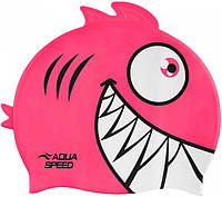 Шапочка для плавания Aqua Speed ZOO Pirana Пиранья детская Розовый OSFM (246-03)
