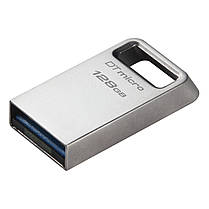 Накопичувач Kingston 128GB USB 3.2 Type-A Gen1 DT Micro R200MB/s Metal, фото 5