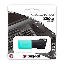 Накопичувач Kingston 256GB USB 3.2 Type-A Gen1 DT Exodia M Black Teal, фото 5