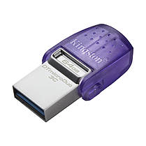Накопичувач Kingston   64GB USB 3.2 Type-A + Type-C DT microDuo 3C R200MB/s, фото 5