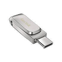 Накопичувач SanDisk 128GB USB 3.1 Type-A + Type-C Dual Drive Luxe, фото 4