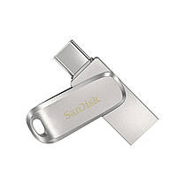 Накопичувач SanDisk 128GB USB 3.1 Type-A + Type-C Dual Drive Luxe, фото 2