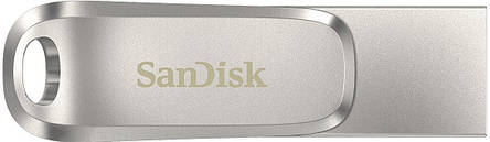 Накопичувач SanDisk 64GB USB 3.1 Type-A + Type-C Dual Drive Luxe, фото 1